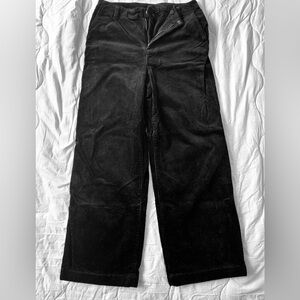 GAP Women’s Wide Leg Black Corduroy Pants